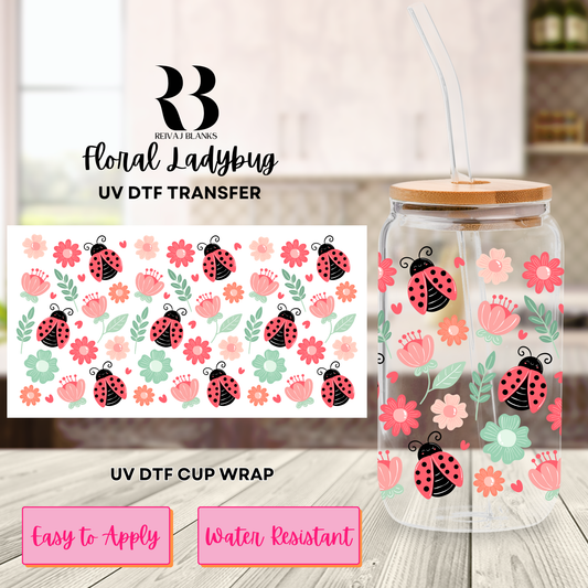 FLORAL LADYBUG (DOUBLE SIDED) 16 OZ