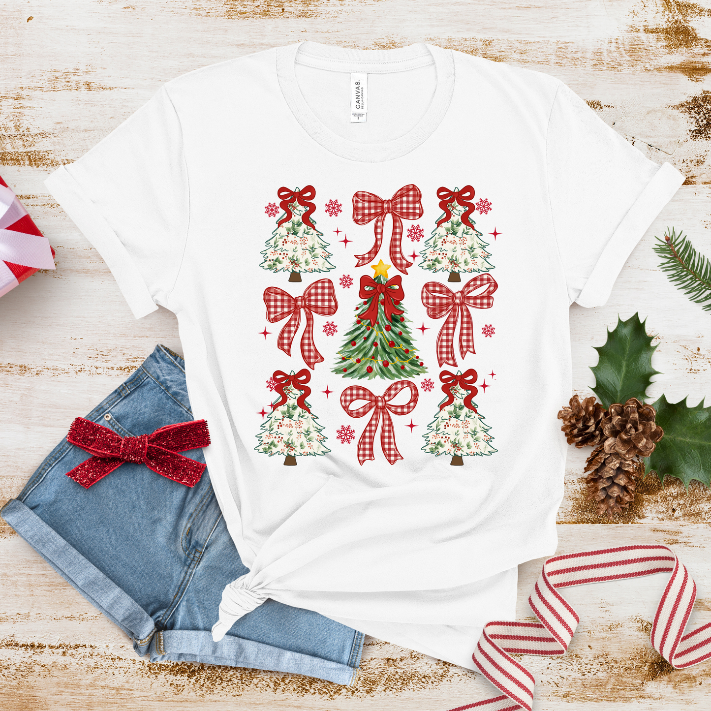 CUTE PLAID CHRISTMAS DTF TRANSFER