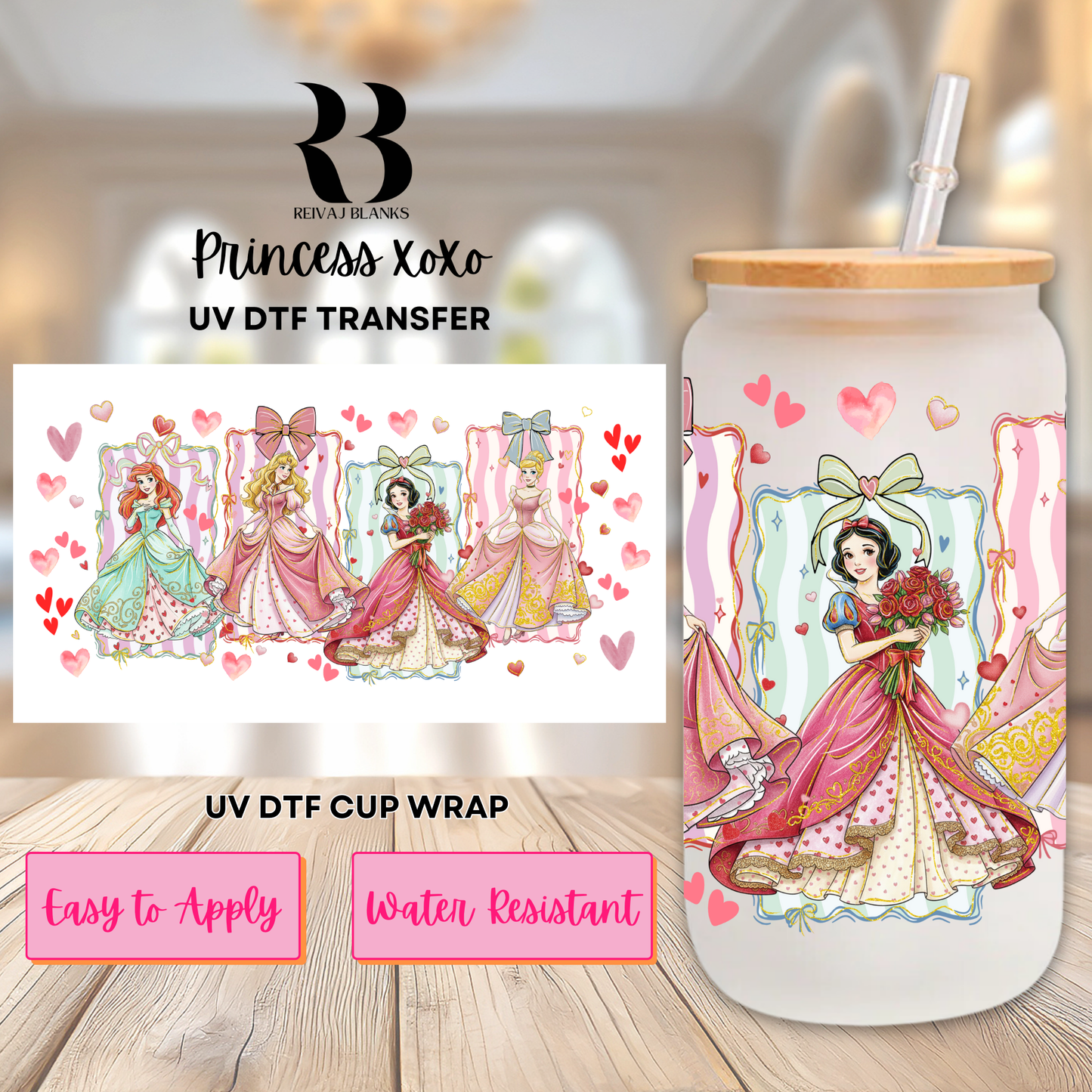 PRINCESS XOXO (DOUBLE SIDED) 16 OZ
