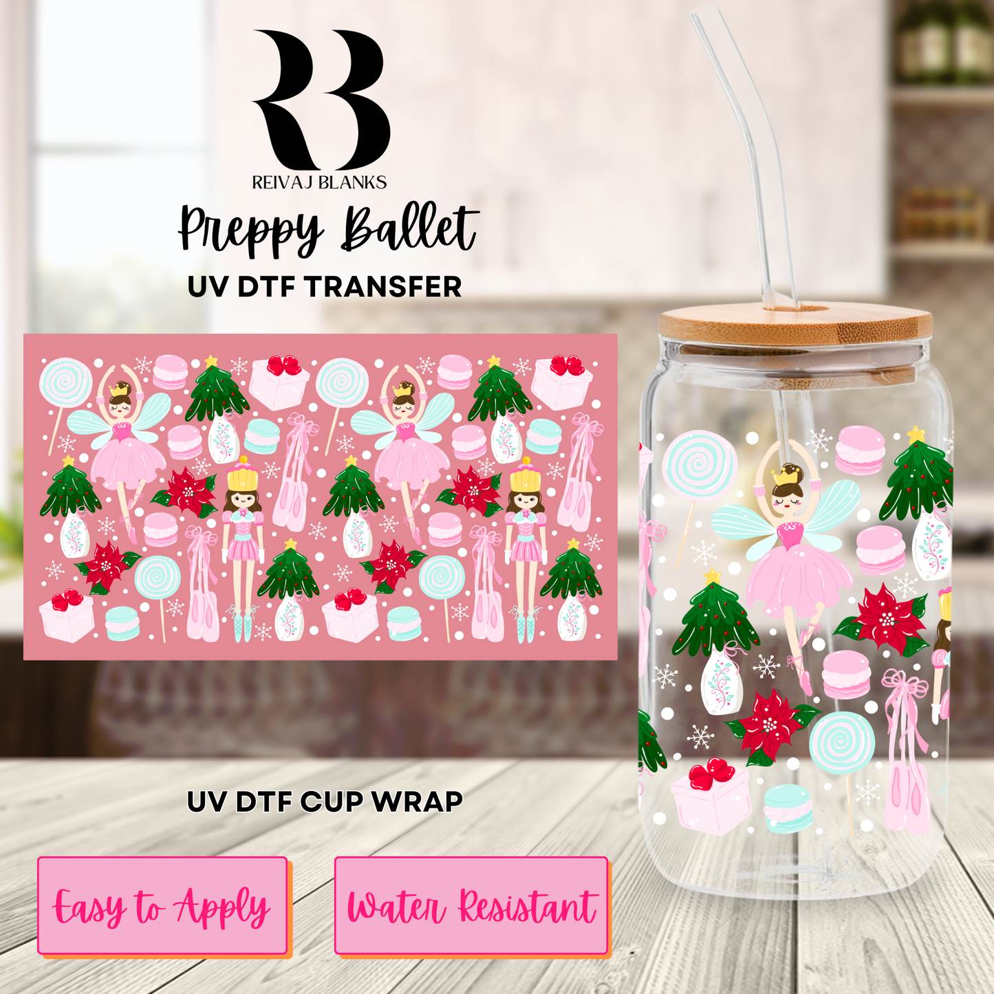 PREPPY BALLET (DOUBLE SIDED) 16 OZ