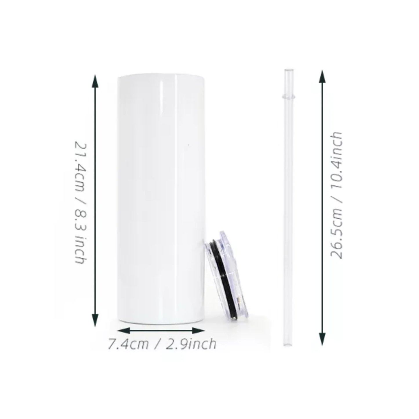 20oz SKINNY SUBLIMATION BLANKS