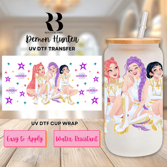 DEMON HUNTERS (SINGLE SIDED) UV DTF 16 OZ