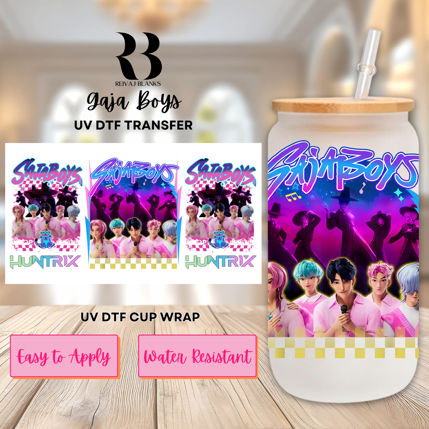 GAJA BOYS (SINGLE SIDED) UV DTF 16 OZ