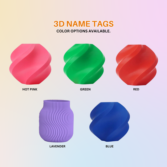 CUSTOM 3D NAME TAGS