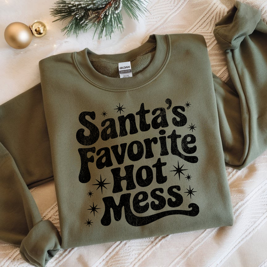 SANTA'S HOT MESS DTF