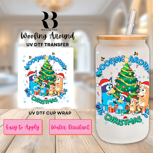 WOOFING AROUND DECAL (DOUBLE SIDED)