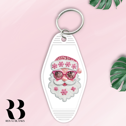 PINK SANTA DS MOTEL KEYCHAIN