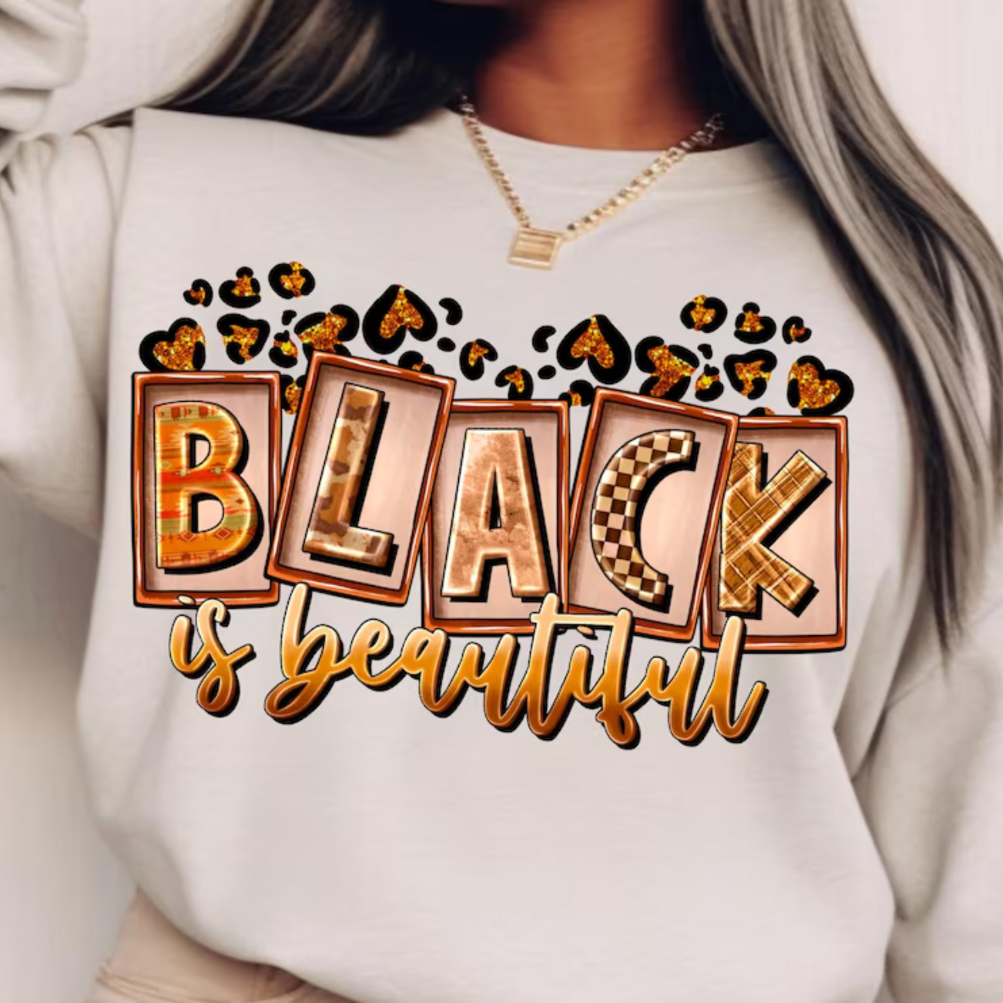 BLACK IS BEAUTIFUL DTF TRANSFER