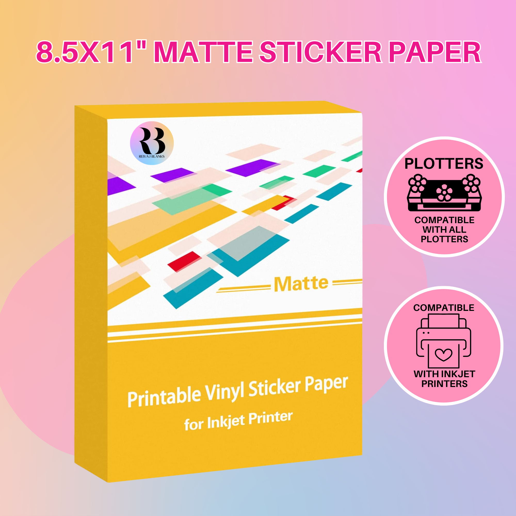 STICKER SHEETS 8.5X11 – Reivaj Design Essentials
