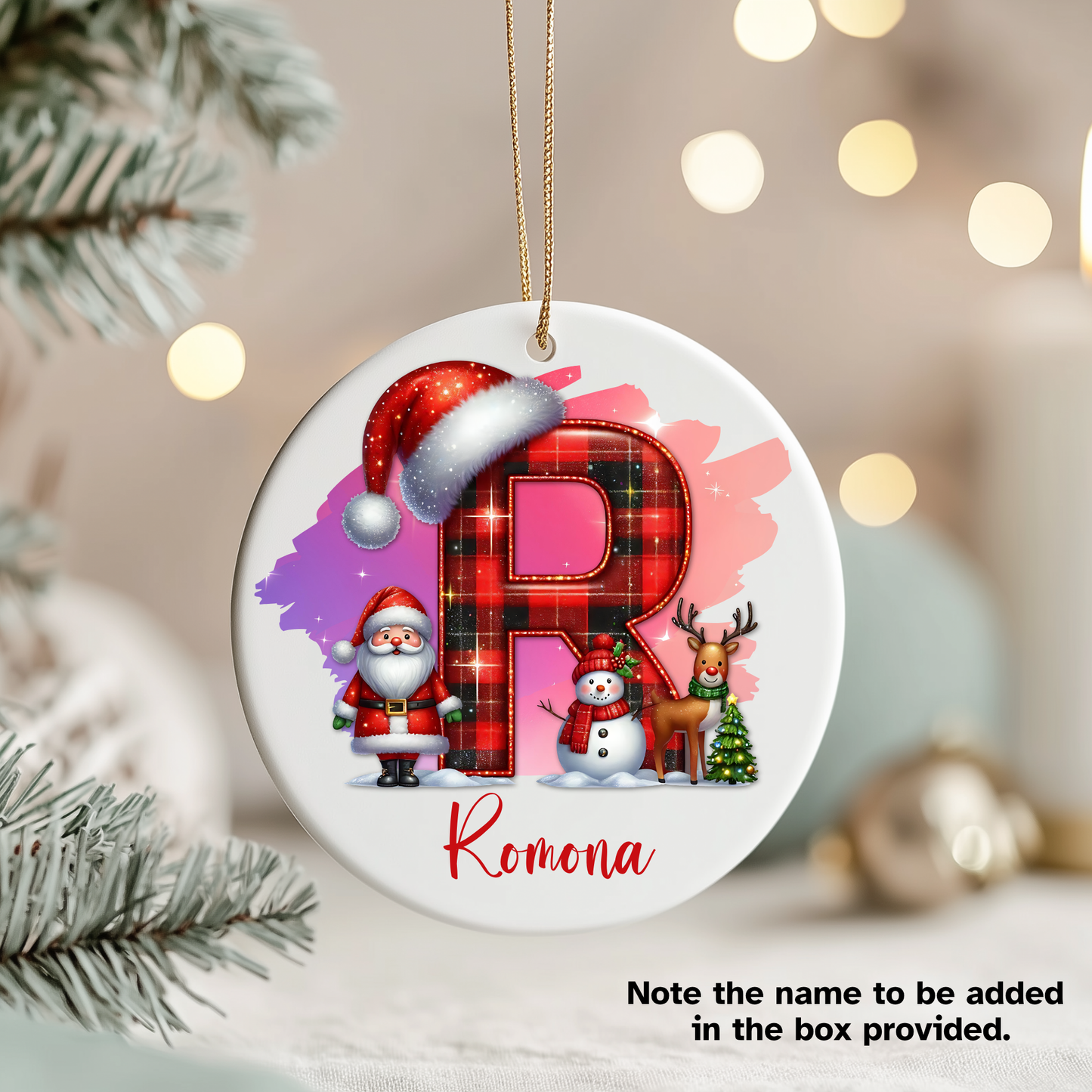 LETTER NAME ORNAMENT (CUSTOMIZED)