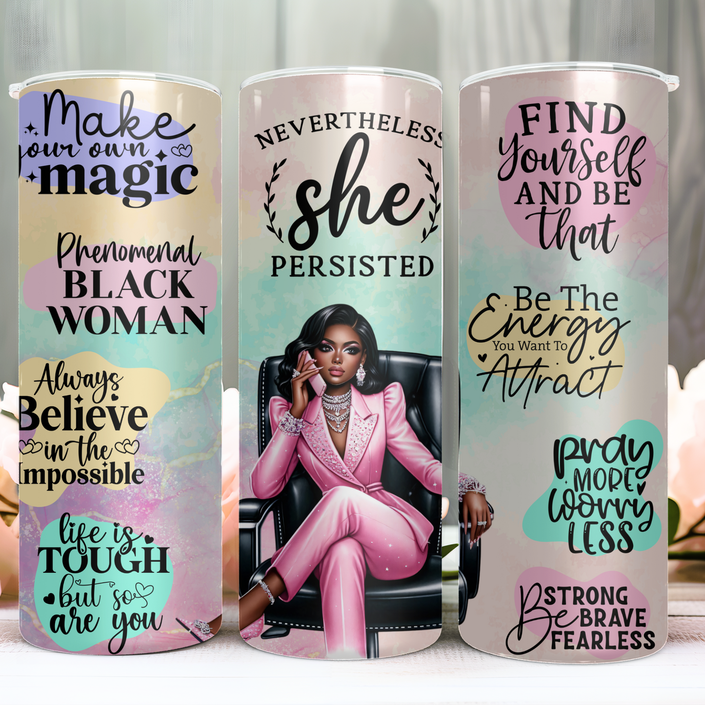 SHE PERSISTED TUMBLER 20oz