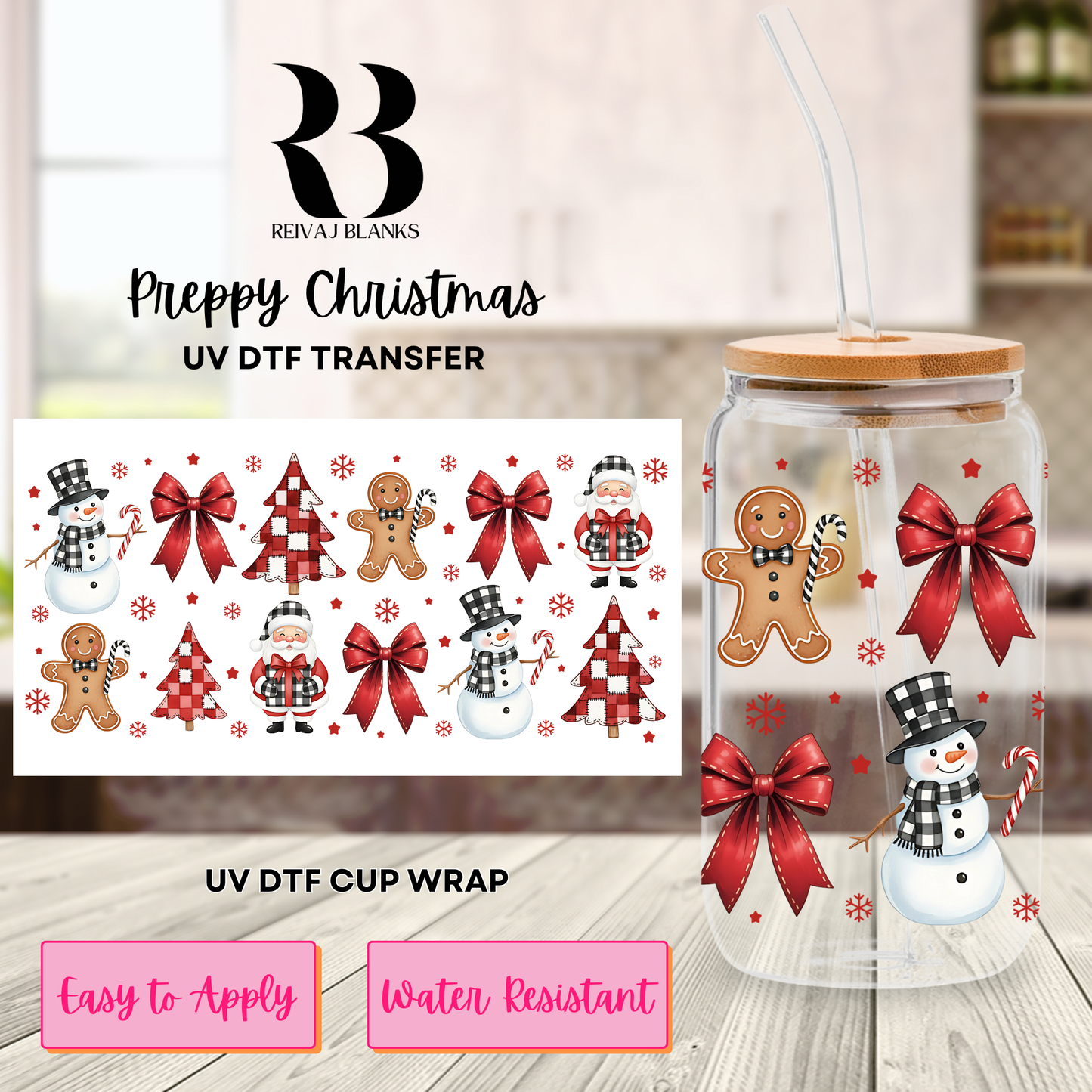 PREPPY CHRISTMAS (DOUBLE SIDED) 16 OZ