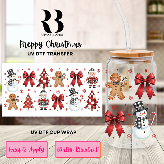 PREPPY CHRISTMAS (DOUBLE SIDED) 16 OZ