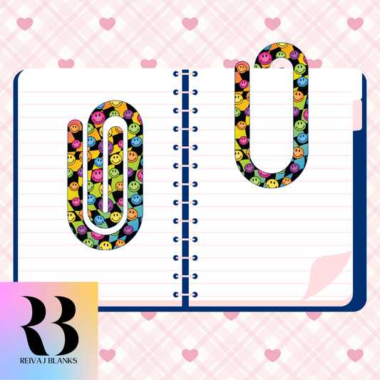 COLORFUL SMILIE PAPERCLIP