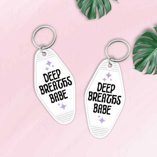 DEEP BREATH BABES KEYCHAIN