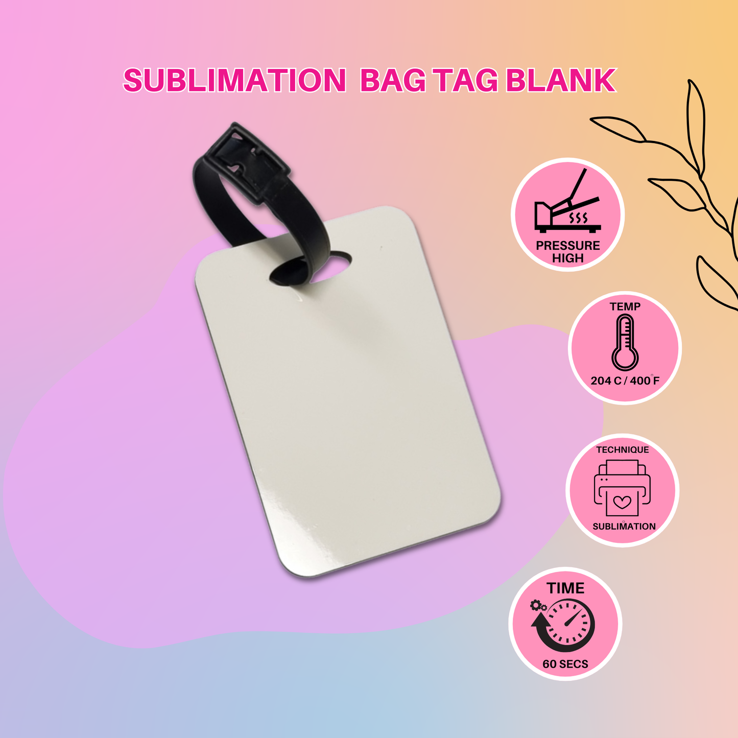 Bag Tag (sublimation blank)