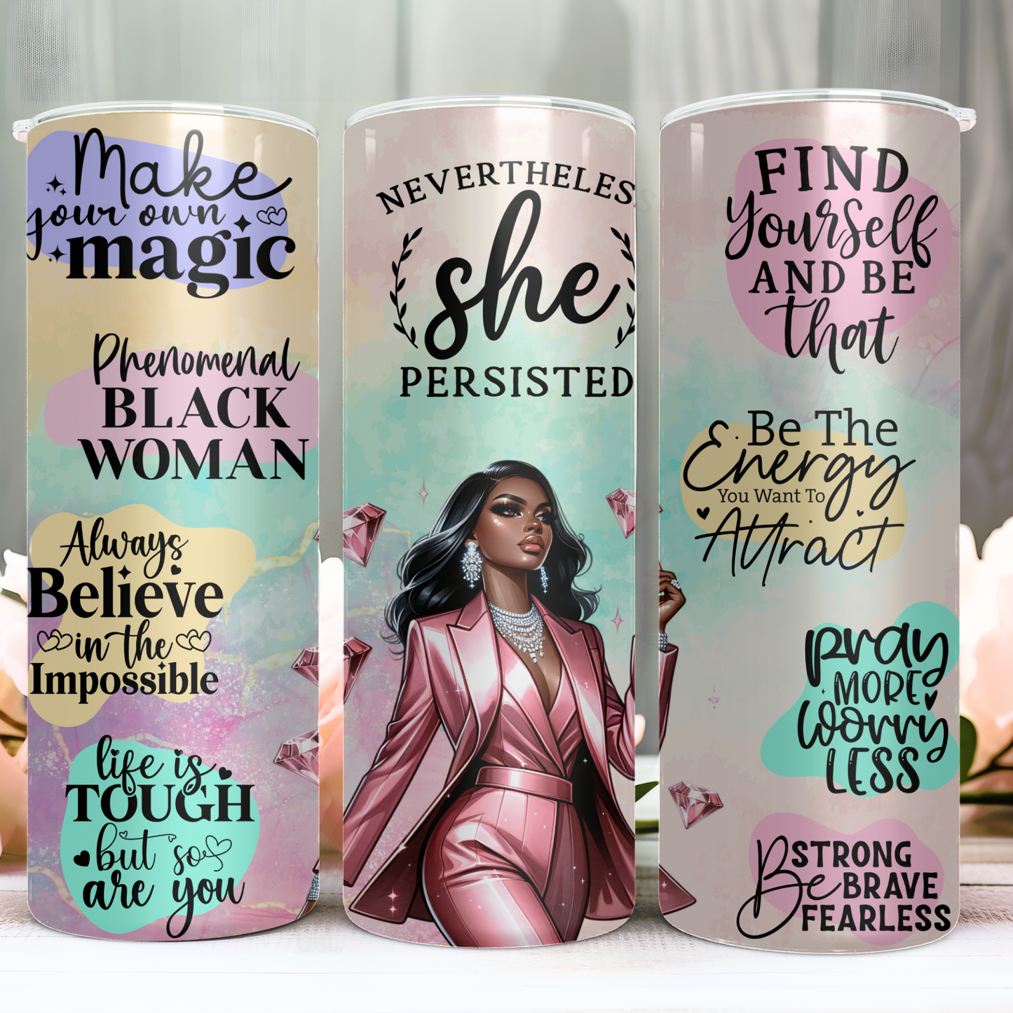 SHE PERSISTED TUMBLER 20oz