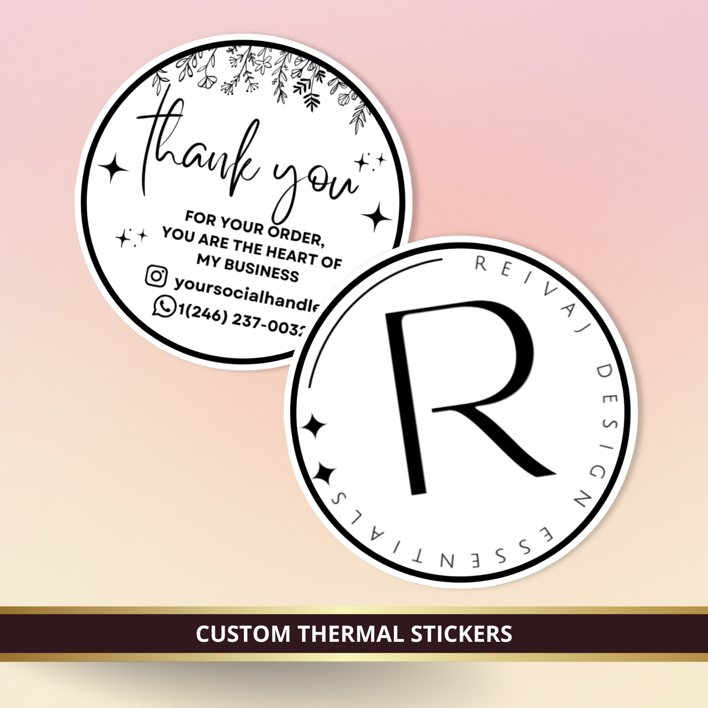 THERMAL LABELS 2" ROUND