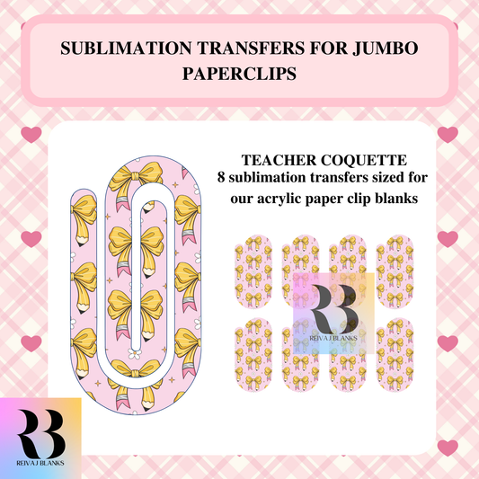 TEACHER COQUETTE SUBLIMATION TRANSFER