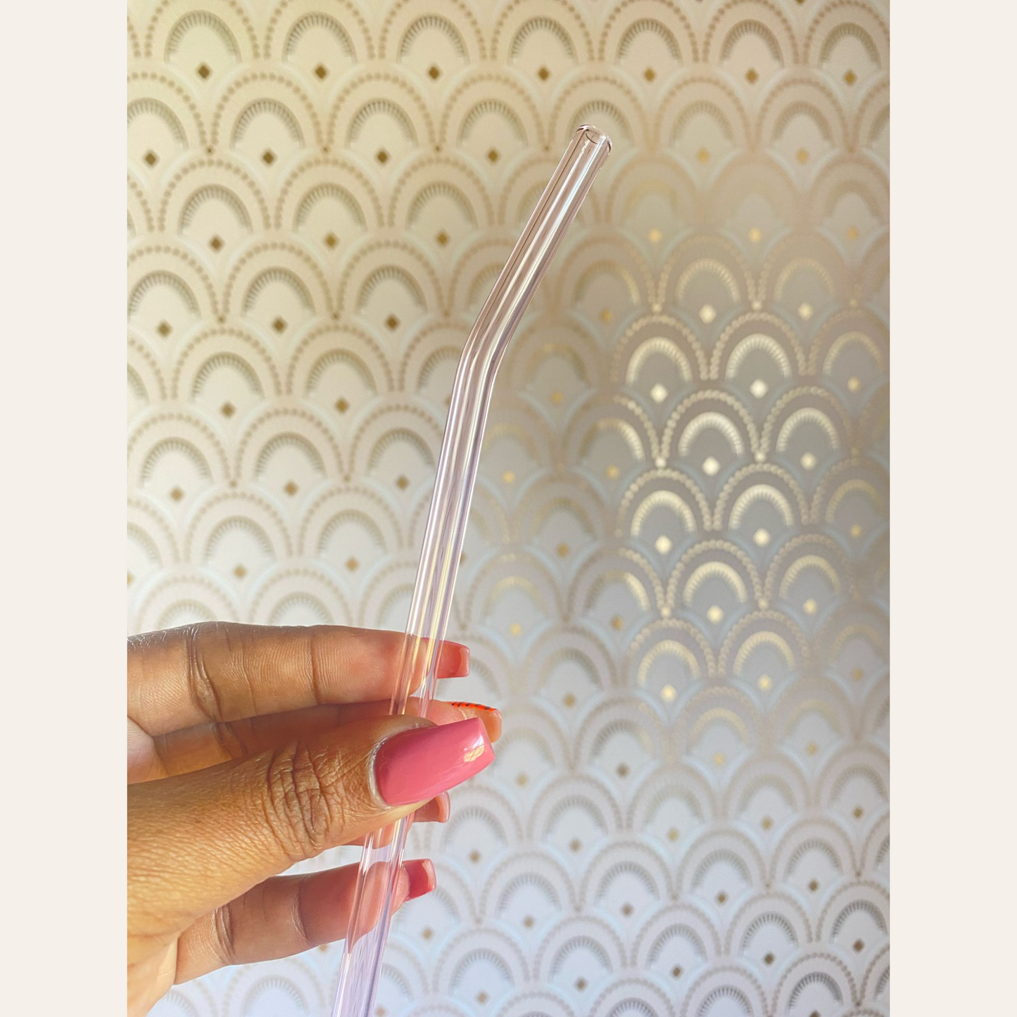 BENT GLASS STRAWS - REUSABLE