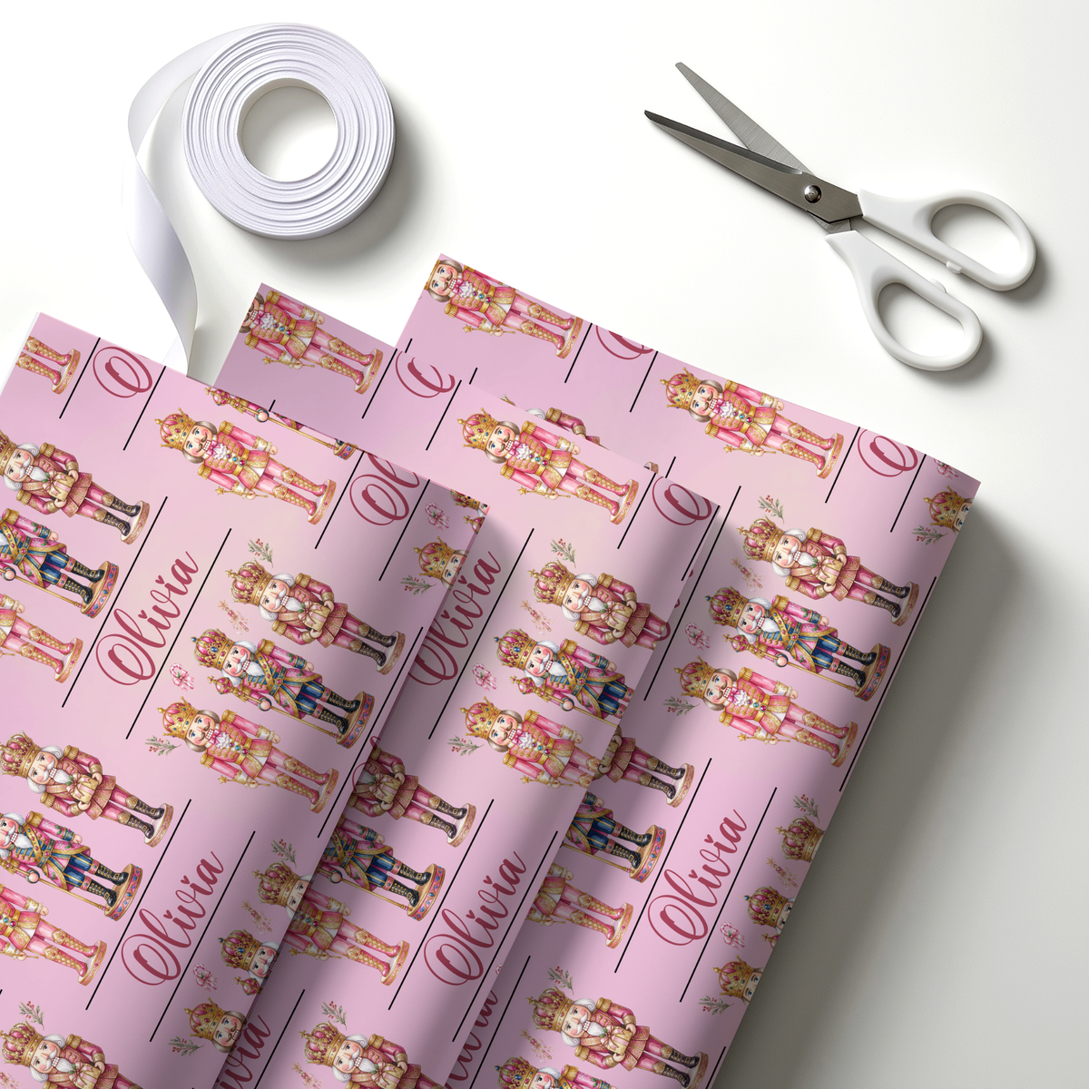 NUTCRACKER CHRISTMAS WRAPPING PAPER 3PK