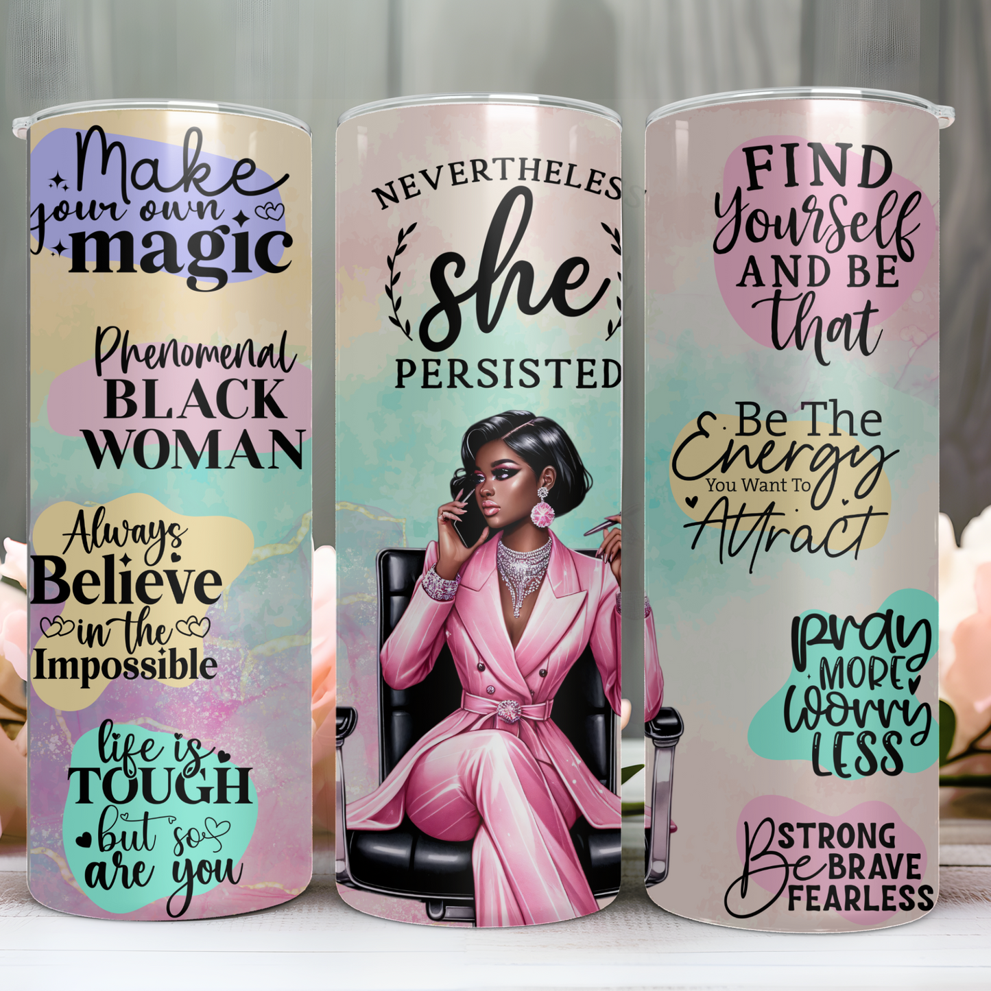 SHE PERSISTED TUMBLER 20oz