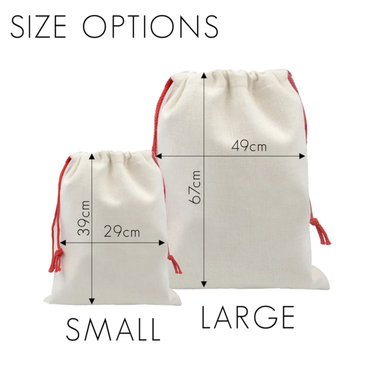 SANTA SACKS (CUSTOMIZED PRE-ORDER) PRE ORDERS CLOSE NOV 10TH