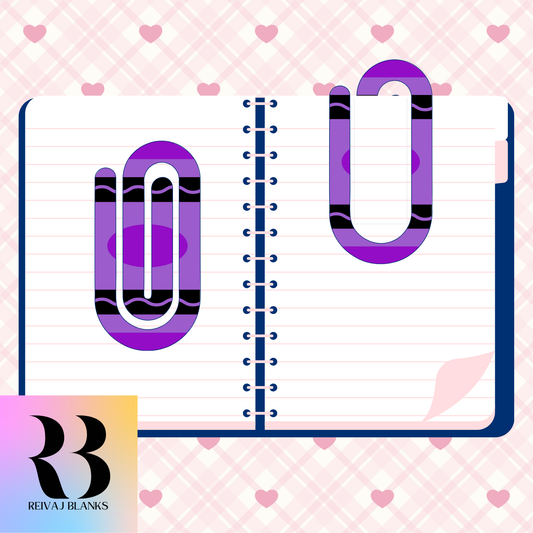 PURPLE CRAYON PAPERCLIP
