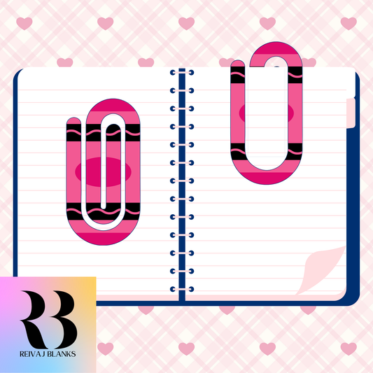 PINK CRAYON PAPERCLIP