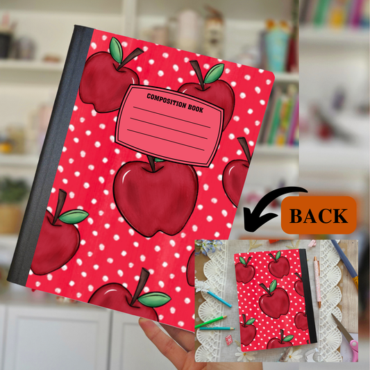 Red Apple Composition Notebook