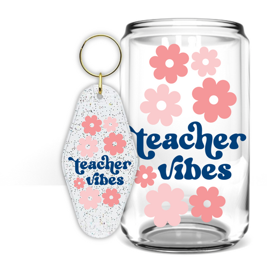 TEACHER VIBES GLASS CAN BUNDLE  16oz