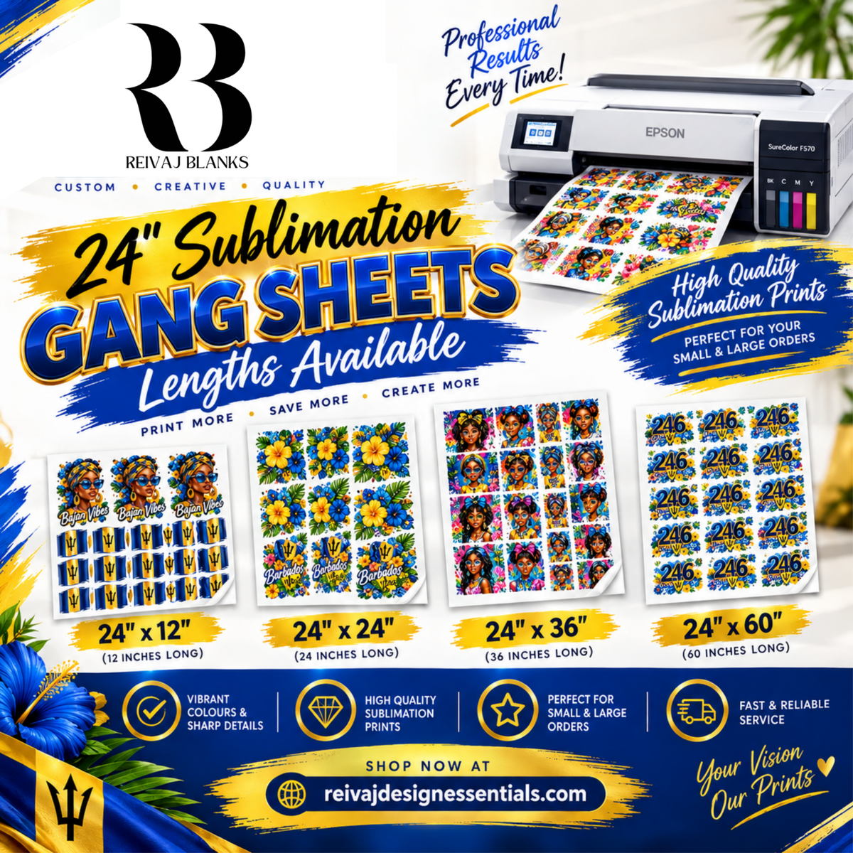 CUSTOM SUBLIMATION GANGSHEETS