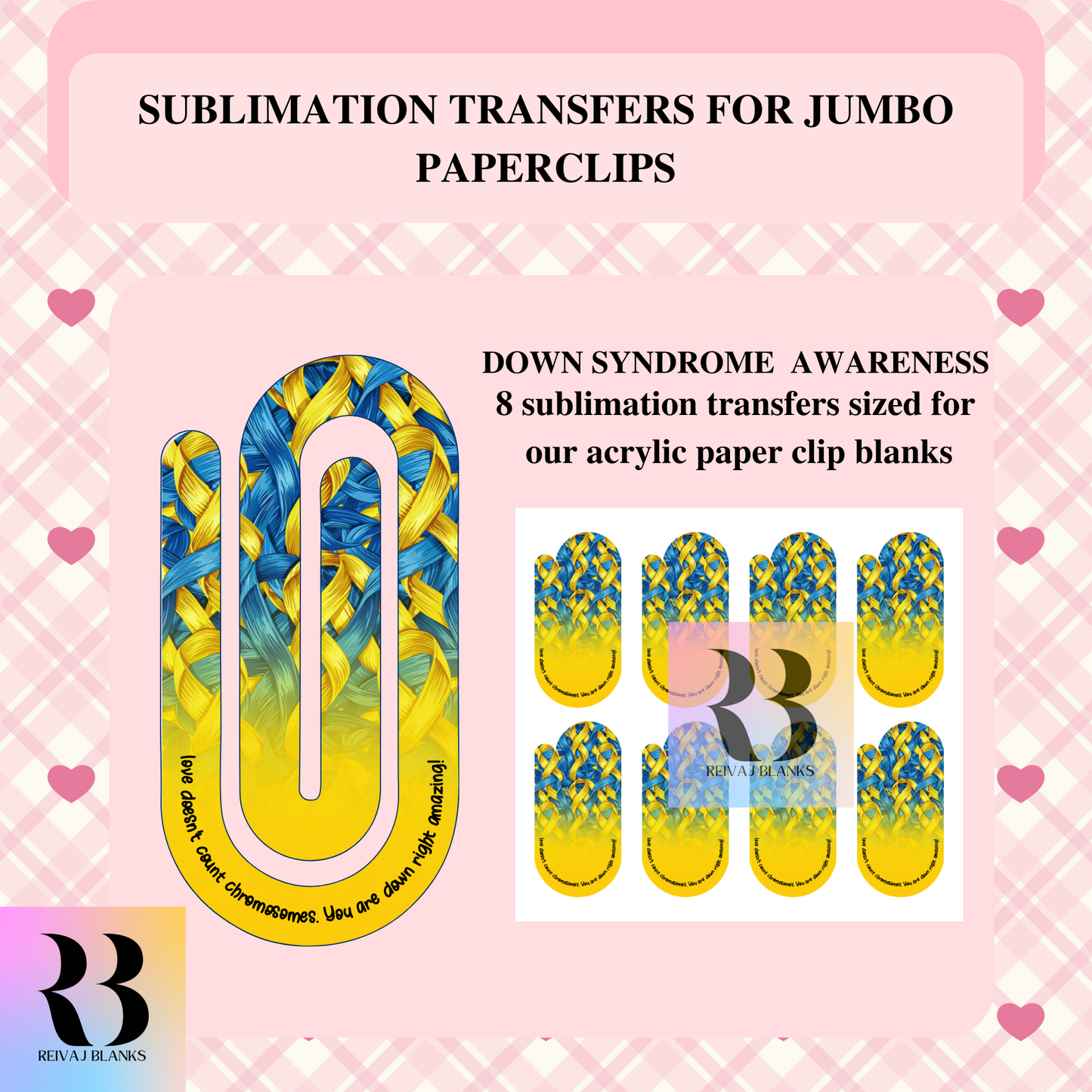 DOWN SYNDROME SUBLIMATION TRANSFER