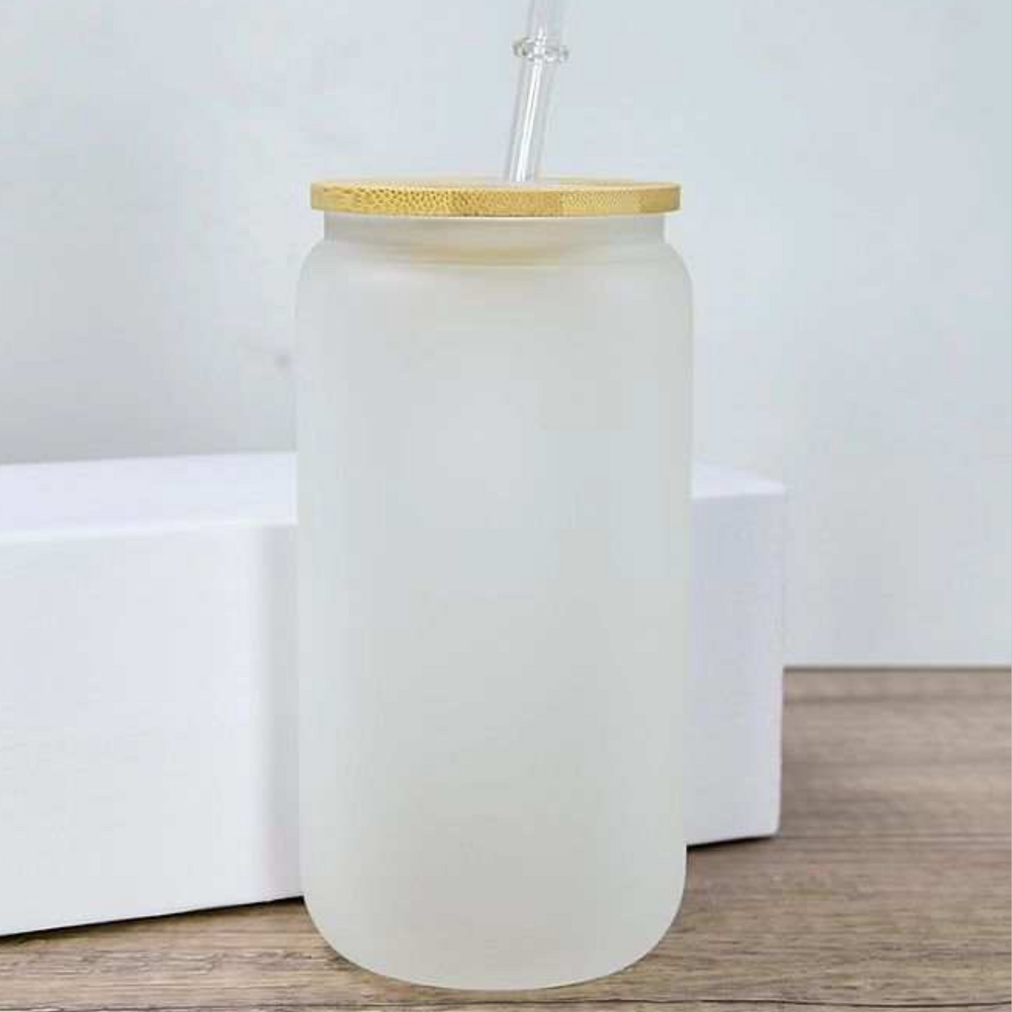 FROSTED GLASS CANS 16 oz (SUBLIMATION BLANK)
