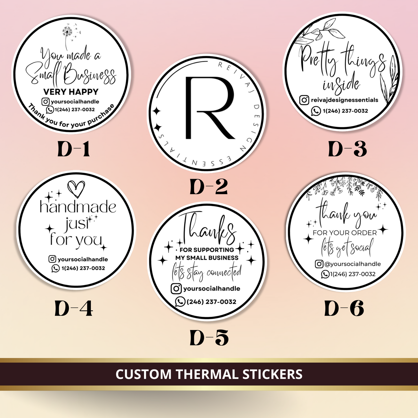 THERMAL LABELS 2" ROUND