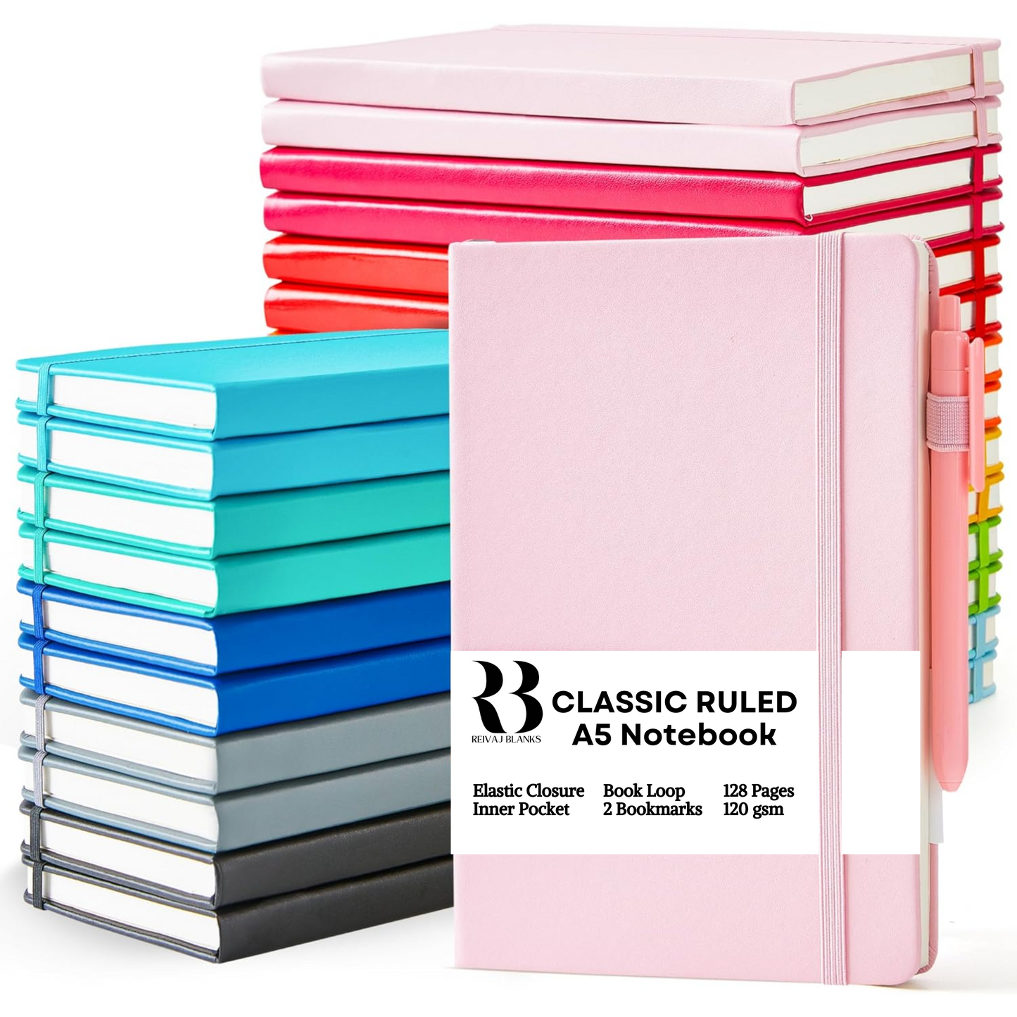 A5 NOTEBOOKS CLASSIC RULED (BLANK)