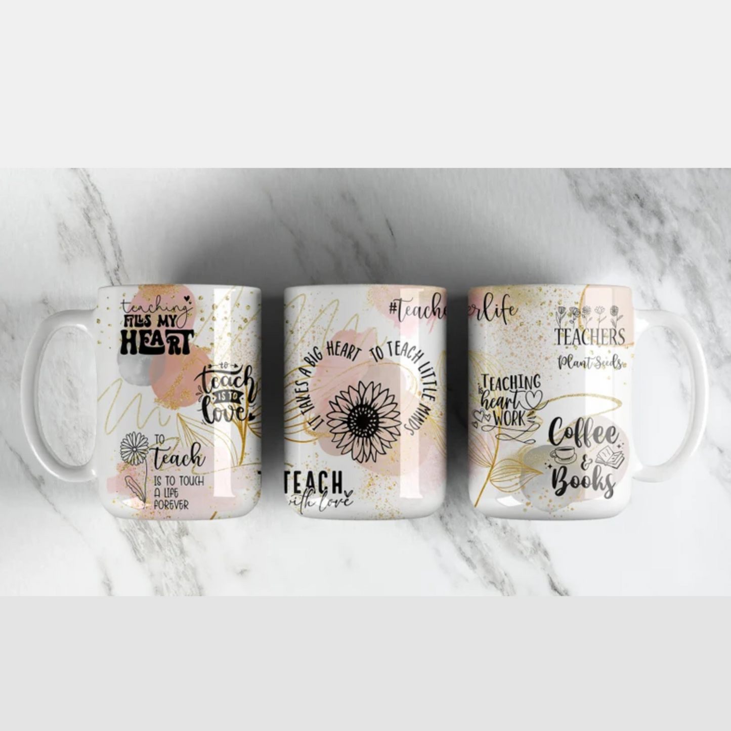 TEACH WITH LOVE BOHO MUG