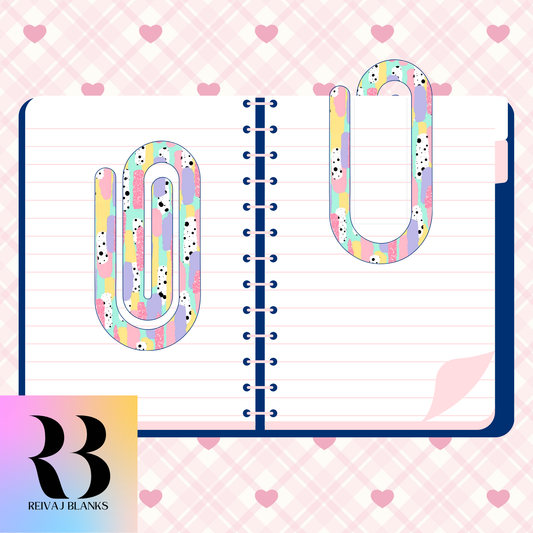 PASTEL COLOR SPLASH PAPERCLIP