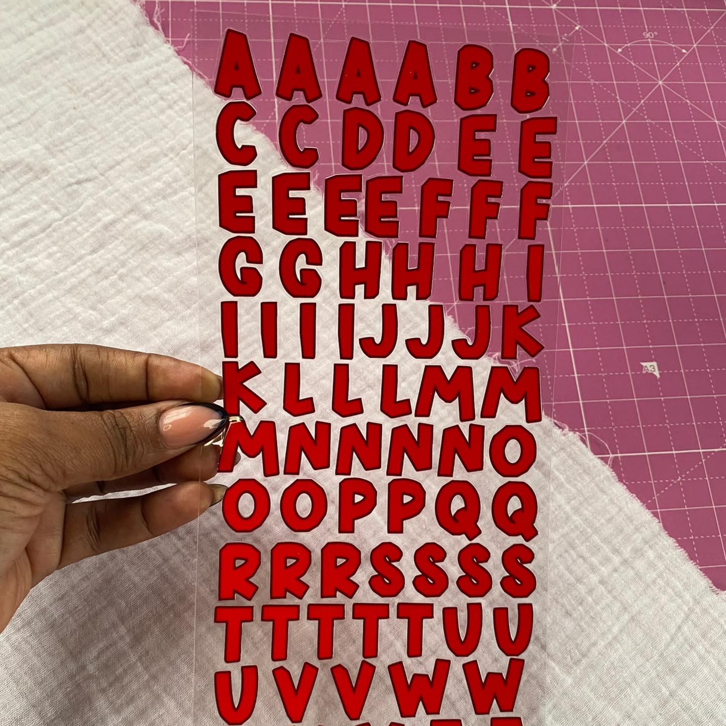Letter Sticker Sheet | Chunky Fun Font {Double Sided}