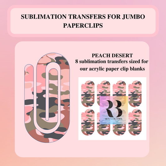 PEACH DESERT SUBLIMATION TRANSFER