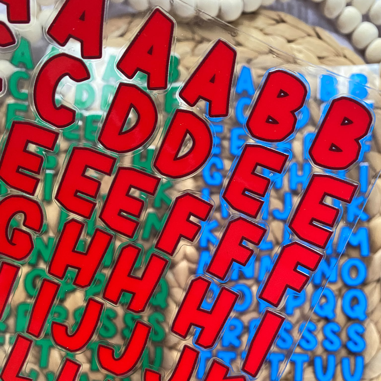 Letter Sticker Sheet | Chunky Fun Font {Double Sided}