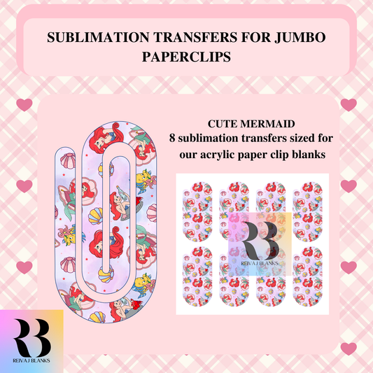 CUTE MERMAID SUBLIMATION TRANSFER
