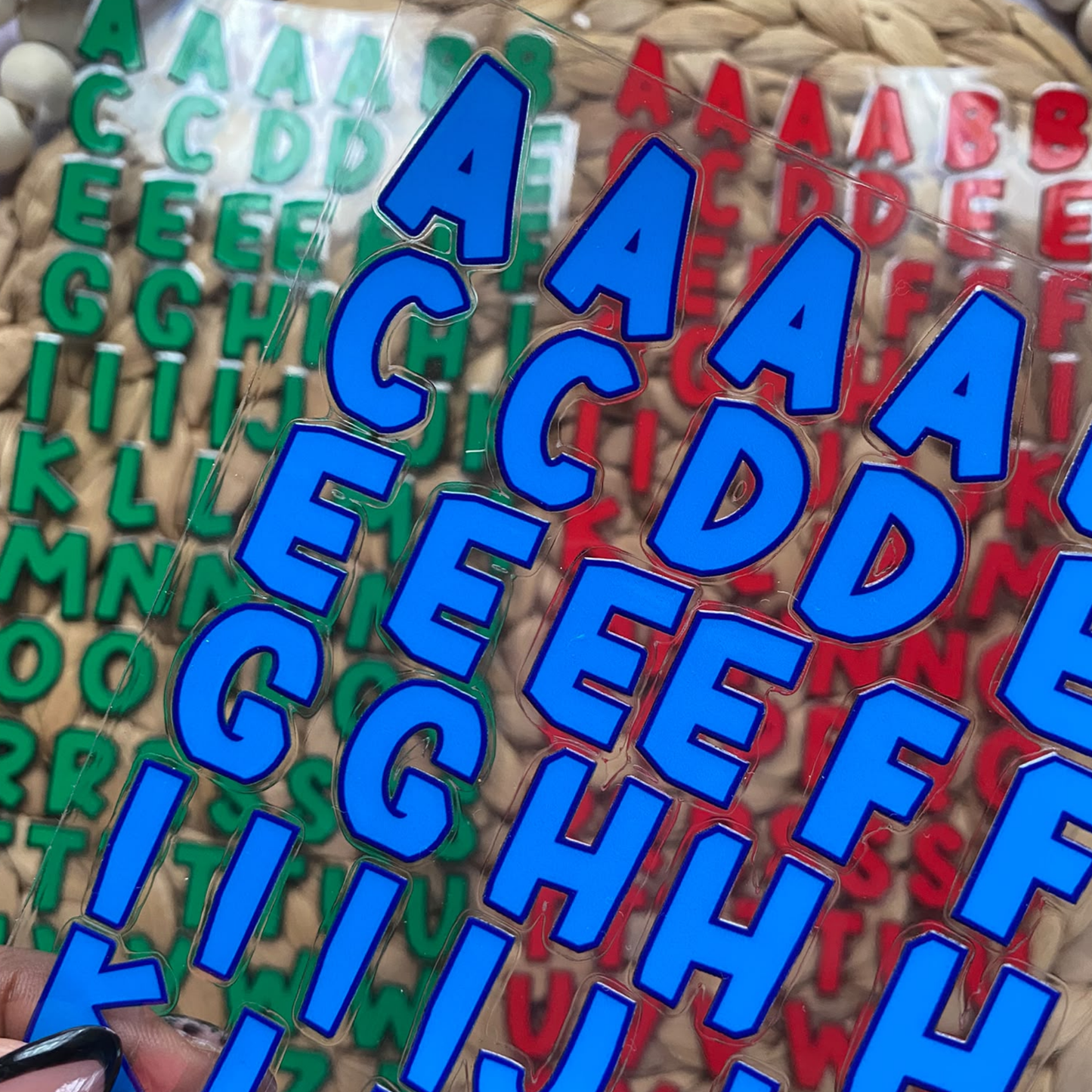Letter Sticker Sheet | Chunky Fun Font {Double Sided}