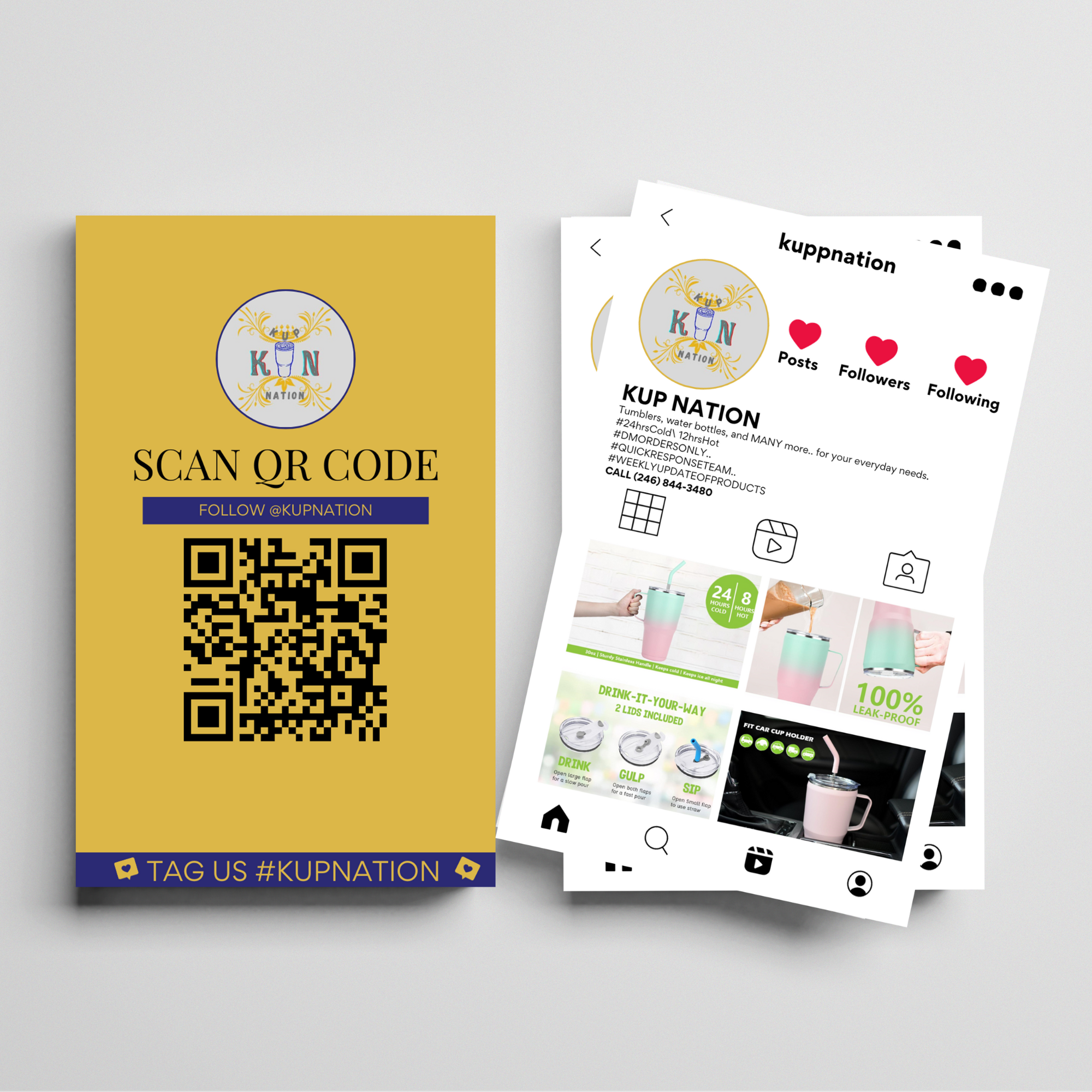 Design Essentials Instagram INSTAGRAM STYLE BUSINESS CARDS – Reivaj Design Essentials