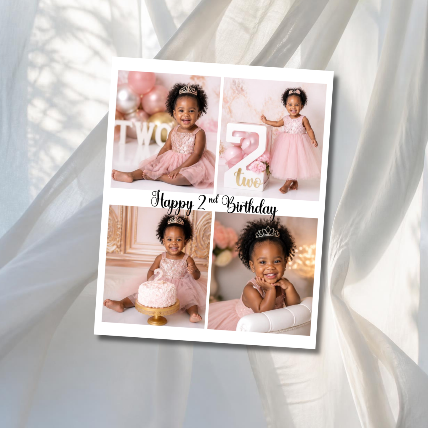 BIRTHDAY COLLAGE PHOTO MAGNETS 4x5"