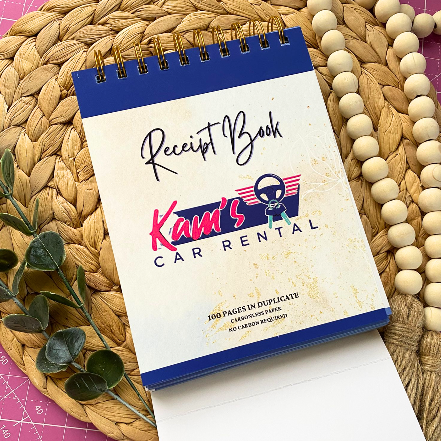 CUSTOMIZED RECEIPT BOOK