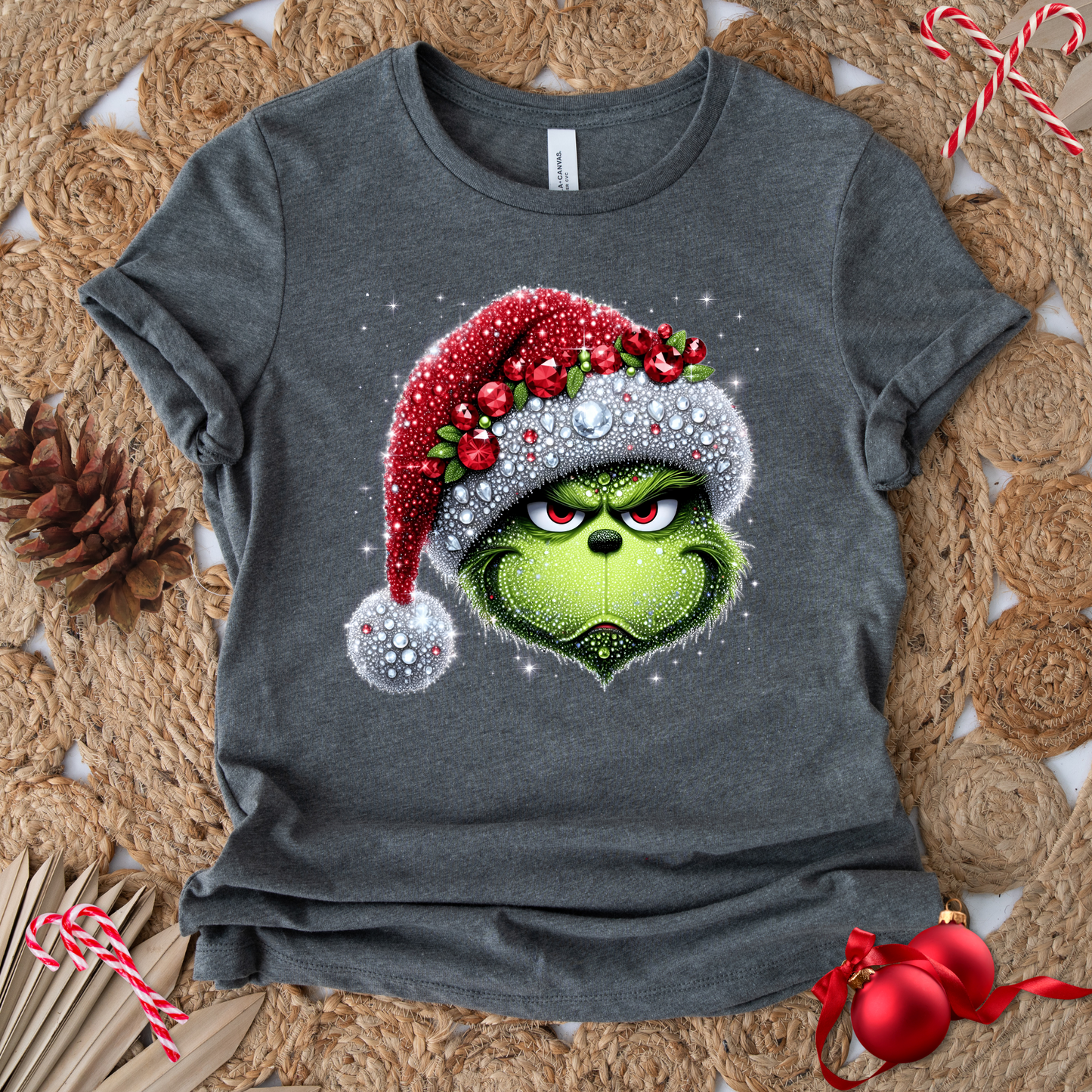 FAUX SEQUINS GREEN T-SHIRT