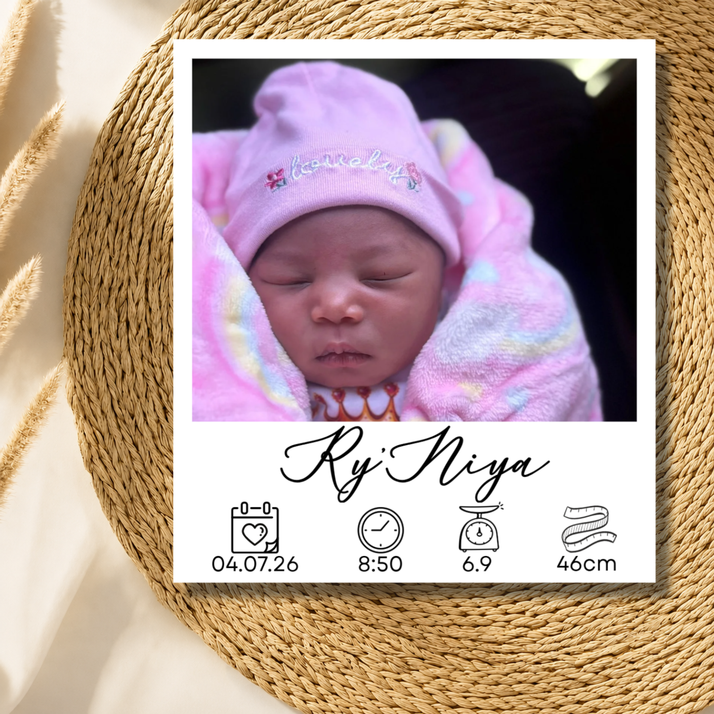 BIRTH ANNOUCMENT MAGNETS 3.25x4"