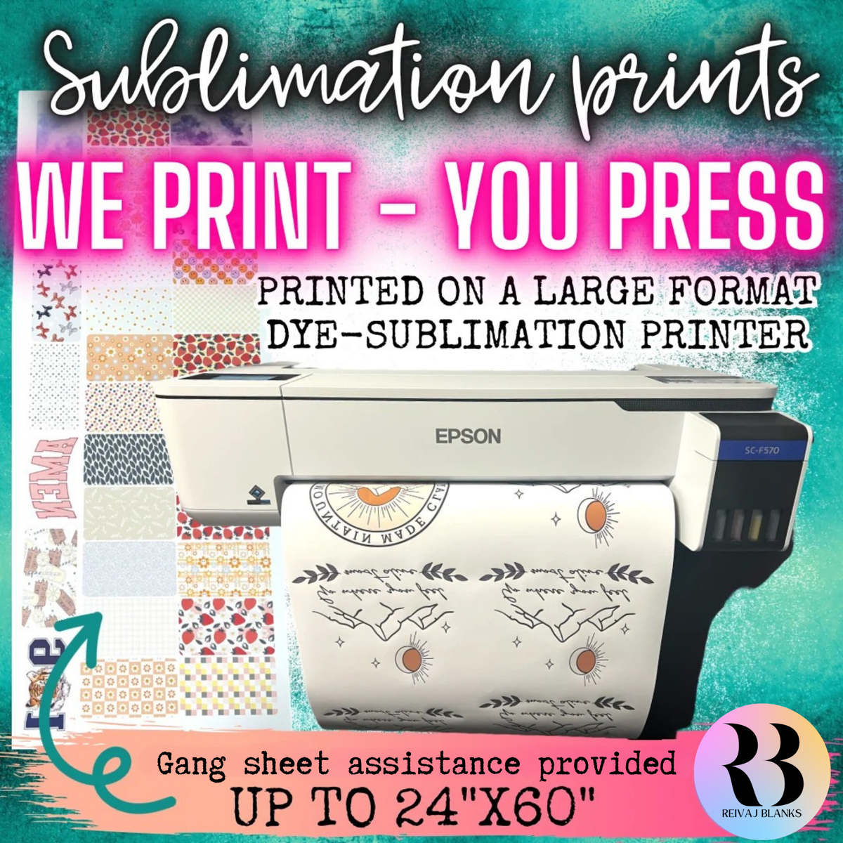 CUSTOM SUBLIMATION GANGSHEETS
