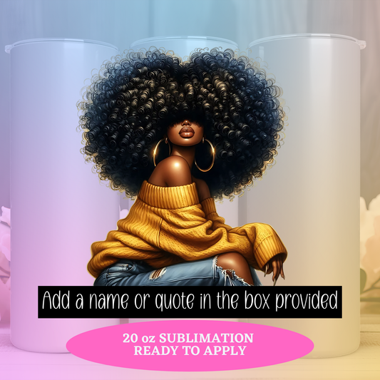 AFRO GODDESS 4 (Sublimation Ready to Press Print)